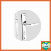 Fechadura para porta de Entrada/Externa Popline 0711.01 Cromada 40mm Soprano Maçaneta Alavanca Fechadura para porta de Entrada/Externa Popline 0711.01 Cromada 40mm Soprano Maçaneta Alavanca