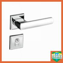 Fechadura para porta de Entrada/Externa Quadra Roseta 701-90E Cromada 55mm Pado Fechadura para porta de Entrada/Externa Quadra Roseta 701-90E Cromada 55mm Pado