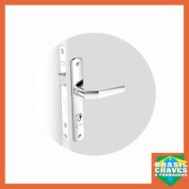 Fechadura para porta de Metal Externa Perfil Popline 0520.18 Cromada 20mm Soprano Maçaneta Alavanca Fechadura para porta de Metal Externa Perfil Popline 0520.18 Cromada 20mm Soprano Maçaneta Alavanca