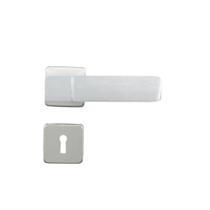 Fechadura para Porta de Quarto Interna com Roseta Capri 40mm MGM Rosa/Alumínio