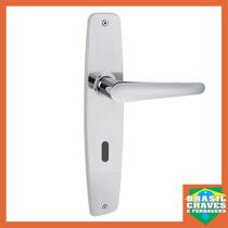 Fechadura para porta de Quarto Interna MARESIAS Conjunto 125 Cromada 40mm VOUGA Maçaneta Alavanca