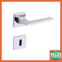 Fechadura para porta de Quarto Interna STILO Roseta 408027 Cromado 55mm Arouca Fechadura para porta de Quarto Interna STILO Roseta 408027 Cromado 55mm Arouca