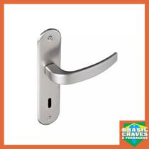 Fechadura para Porta de Quarto Interna VIC 929-55PI Cromada 55mm Pado Maçaneta Alavanca