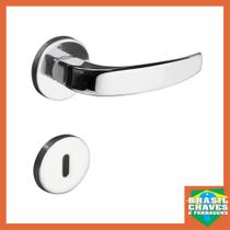 Fechadura para porta de Quarto/Interna VIC Roseta 930-40PI Cromada 40mm Pado Maçaneta Alavanca Fechadura para porta de Quarto/Interna VIC Roseta 930-40PI Cromada 40mm Pado Maçaneta Alavanca