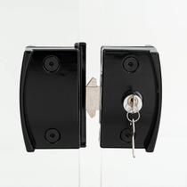 Fechadura Para Porta de Vidro Blindex 3530 VV Completa Cor Preto