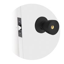Fechadura para Porta Divisória Tubular Tulipa Externa Preto 90mm a 100mm (BR90/100 PY) Soprano Fechadura para Porta Divisória Tubular Tulipa Externa Preto 90mm a 100mm (BR90/100 PY) Soprano