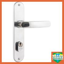 Fechadura para porta Externa Cromada Inox Premium 2600/71 40mm Aliança Maçaneta Alavanca Fechadura para porta Externa Cromada Inox Premium 2600/71 40mm Aliança Maçaneta Alavanca
