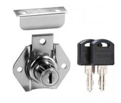 Fechadura Para Porta, Gavetas E Armário Moveis Cromada 22mm - Renna