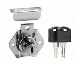 Fechadura Para Porta, Gavetas E Armário Moveis Cromada 22mm Fechadura Para Porta, Gavetas E Armário Moveis Cromada 22mm