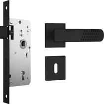 Fechadura para Porta Interna/Quarto 813/21 Preto Fosco Fechadura para Porta Interna/Quarto 813/21 Preto Fosco