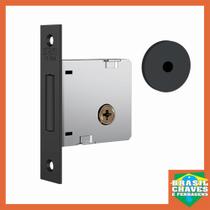 Fechadura para porta Tetra Chave Auxiliar Preto Fosco 1004 40mm STAM Fechadura para porta Tetra Chave Auxiliar Preto Fosco 1004 40mm STAM