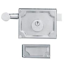 Fechadura para Portão de Sobrepor em Aço Inox 100mm Mgm
