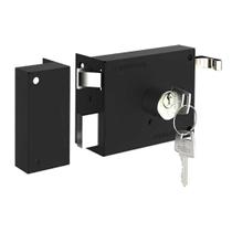 Fechadura para Portão De Sobrepor Pratice Py Preto 2 Chaves