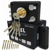 Fechadura para Portão Dupla Trava Snel Segurança Fechadura Reforçada de Aço, Alta Segurança, Ideal para Portões Residenciais e Comerciais