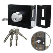 Fechadura para Portão Sobrepor 1701/100 Inox com 4 Chaves Tetra Stam Fechadura para Portão Sobrepor 1701/100 Inox com 4 Chaves Tetra Stam