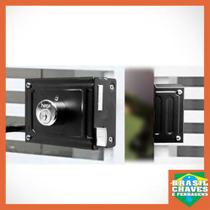 Fechadura para portão Sobrepor HAGA 0332B Preta