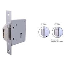 Fechadura para portas de correr com bico duplo 4006 Escovada Arouca