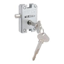 Fechadura para Vidro Temperado Santa Marina Porta Bater 2177 Tetra Chave Cromado Arouca