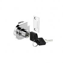 FECHADURA PARA VIDRO TRAVAMENTO UMA PORTA 0408 COM PUXADOR 180º CROMADO - Soprano FECHADURA PARA VIDRO TRAVAMENTO UMA PORTA 0408 COM PUXADOR 180º CROMADO - Soprano