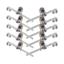 Fechadura para Vitrine com Chave 140mm em Aço - 10 Unidades Fechadura para Vitrine com Chave 140mm em Aço - 10 Unidades