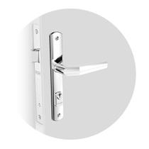 Fechadura Perfil Estreito Popline Externa Espelho Cromado 29mm Soprano Fechadura Perfil Estreito Popline Externa Espelho Cromado 29mm Soprano