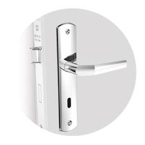 Fechadura Popline Reta Interna Espelho Cromado 40mm Esp26 40x53 Soprano