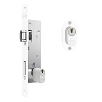 Fechadura Porta Alumínio Stam 601 T Rolete Es Branco
