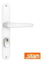 Fechadura Porta Alumínio Stam Externo 601-602/03 - Branco Fechadura Porta Alumínio Stam Externo 601-602/03 - Branco