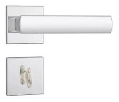 Fechadura Porta Banheiro 823 Cromado Roseta Quadrada Em Aço Inox Stam Fechadura Porta Banheiro 823 Cromado Roseta Quadrada Em Aço Inox Stam