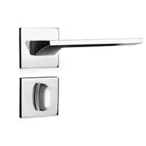 Fechadura Porta Banheiro Cromada Quadrada União Mundial Fechadura Porta Banheiro Cromada Quadrada União Mundial
