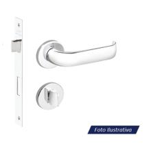 Fechadura Porta Banheiro Duna 2 40mm Cromada Imab