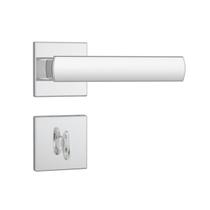 Fechadura Porta Banheiro Roseta Quadrada 823/35 Rq1 wc Inox Brilhante Stam