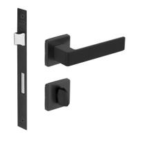 Fechadura Porta Banheiro Tess Broca 40mm Preto Imab