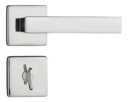 Fechadura Porta Banheiro WC Broca 40mm Roseta Quadrada CR Pado