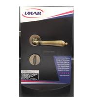 Fechadura porta banheiro wc lily imab antique ouro velho aq colonial classica maquina 55 mm