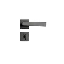 Fechadura porta banheiro wc pado preta concept 414 40 mm quadrada