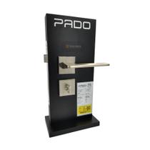 Fechadura porta banheiro wc sara pado escovada acetinada quadrada 55mm cra