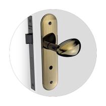 Fechadura Porta Bora Golf Reta Externa Antique Soprano