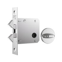 Fechadura Porta Correr 1006s Banheiro Wc Inox Redonda Stam
