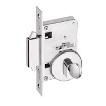 Fechadura Porta Correr 2469 Redonda Banheiro Polida