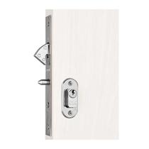 Fechadura Porta Correr Cromada Exterior 0529