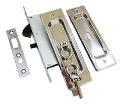 Fechadura Porta Correr Interna Concha Bico Papagaio Inox 3F