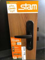 Fechadura porta de banheiro lavabo interna stam preto fosco 824/33 Fechadura porta de banheiro lavabo interna stam preto fosco 824/33