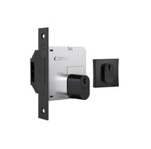 Fechadura porta de correr e bater stam 1006 preta preto asa de avião quadrada black 45 mm Fechadura porta de correr e bater stam 1006 preta preto asa de avião quadrada black 45 mm