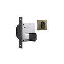 Fechadura porta de correr e bater stam antique ouro velho 1006 asa de avião quadrada 45 mm Fechadura porta de correr e bater stam antique ouro velho 1006 asa de avião quadrada 45 mm
