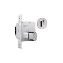 Fechadura porta de correr e bater stam inox escovada 1006 asa de avião redonda 45 mm c/ cilindro miolo tambor Fechadura porta de correr e bater stam inox escovada 1006 asa de avião redonda 45 mm c/ cilindro miolo tambor