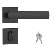 Fechadura Porta Externa 803.35 Broca 40mm Preto Fosco Stam
