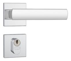 Fechadura Porta Externa 803/35 Cromado Roseta Aço Inox Stam Fechadura Porta Externa 803/35 Cromado Roseta Aço Inox Stam