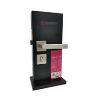 Fechadura porta externa sala quarto pado concept 414 escovada acetinada 40mm quadrada cra
