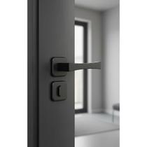 Fechadura Porta Externa Sala Quarto Preto Fosco Segurança Al